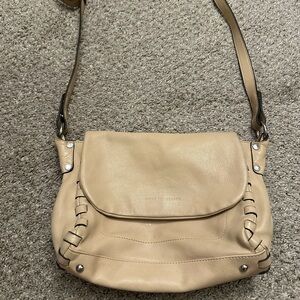 Aimee Kestenberg Beige Leather Shoulder Bag